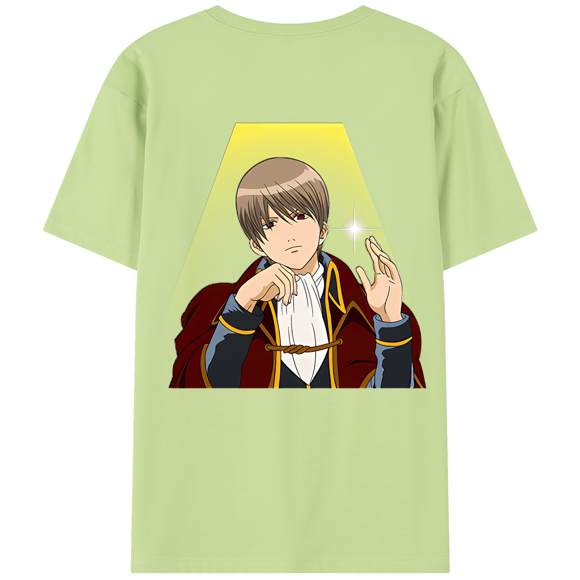 （画像用） ぎんたま 坂田銀時（さかたぎんとき） 神楽 志村新八（しむら しんぱち） GINTAMA Sakata Gintoki Kagura Shimura Shinpachi 綿100％半袖Tシャツ（背面プリント）